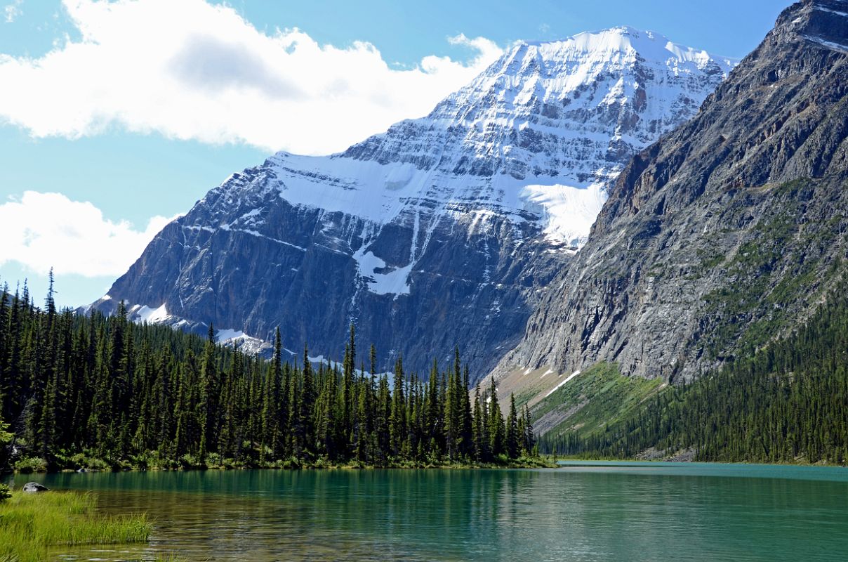 06B Mount Edith Cavell Towers Above Cavell Lake